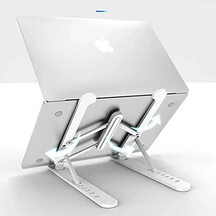 Laptop Standı Matebook Macbook Notebook Tablet Laptop Kademeli Yükseltici P1 Beyaz