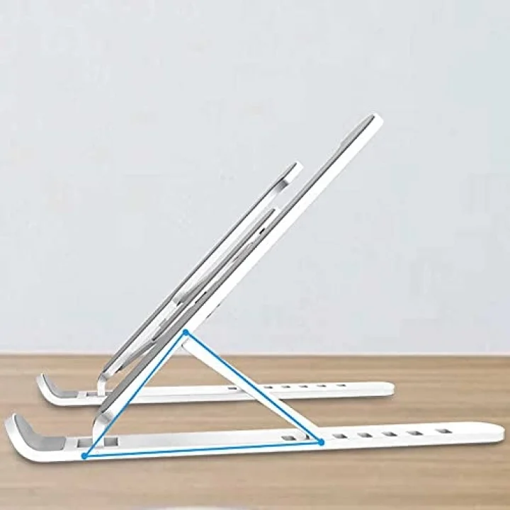 Laptop Standı Matebook Macbook Notebook Tablet Laptop Kademeli Yükseltici P1 Beyaz