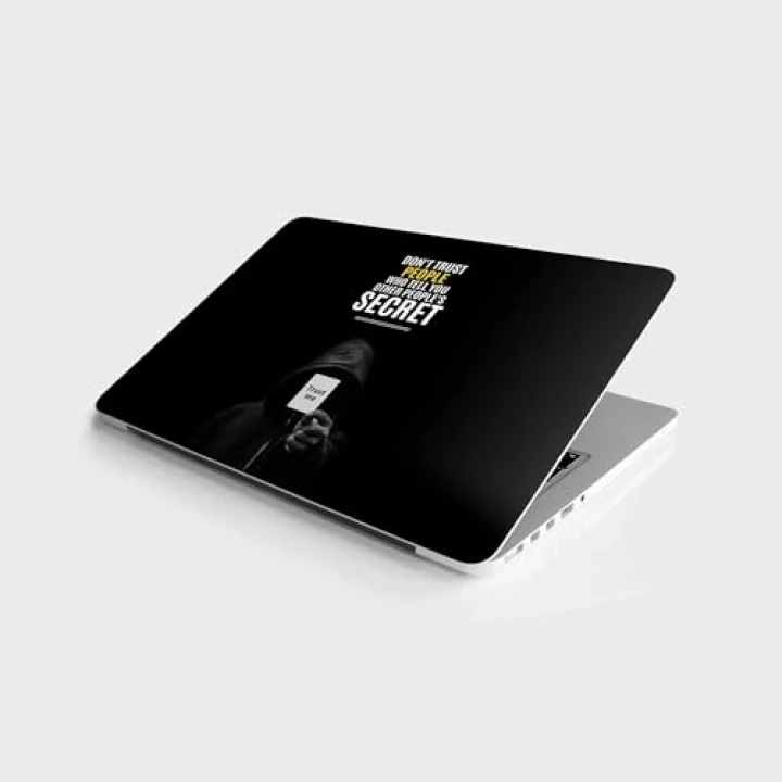Laptop Sticker Bilgisayar Notebook Pc Kaplama Etiketi Trust Me