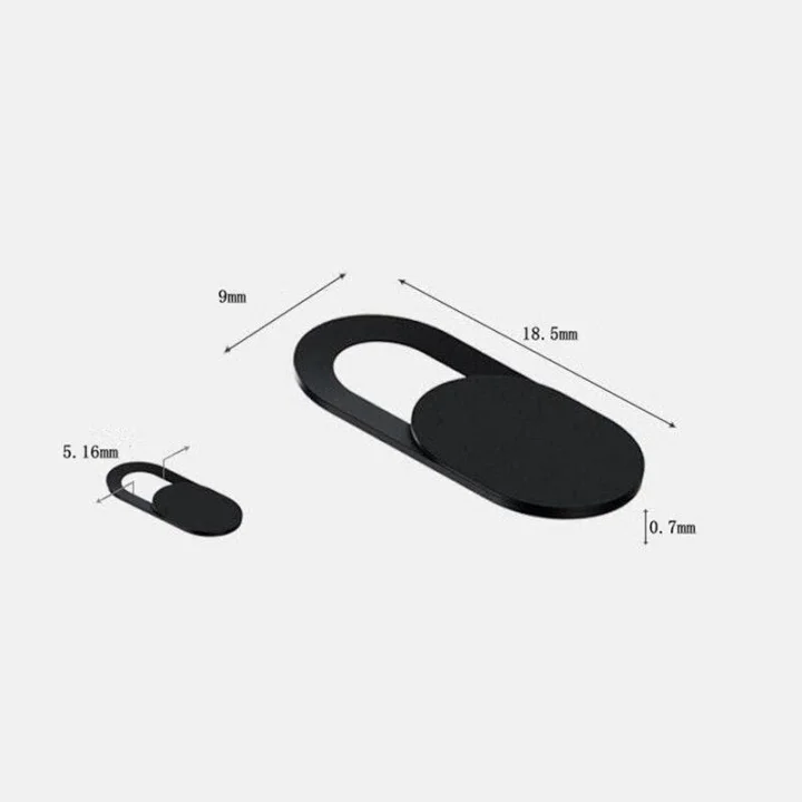 Laptop Tablet Kamera Webcam Kapatıcı Örtücü Sürgülü Kapak 3lü Siyah