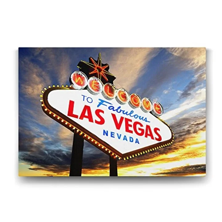 Las Vegas Tabela Tablosu - 75x50cm