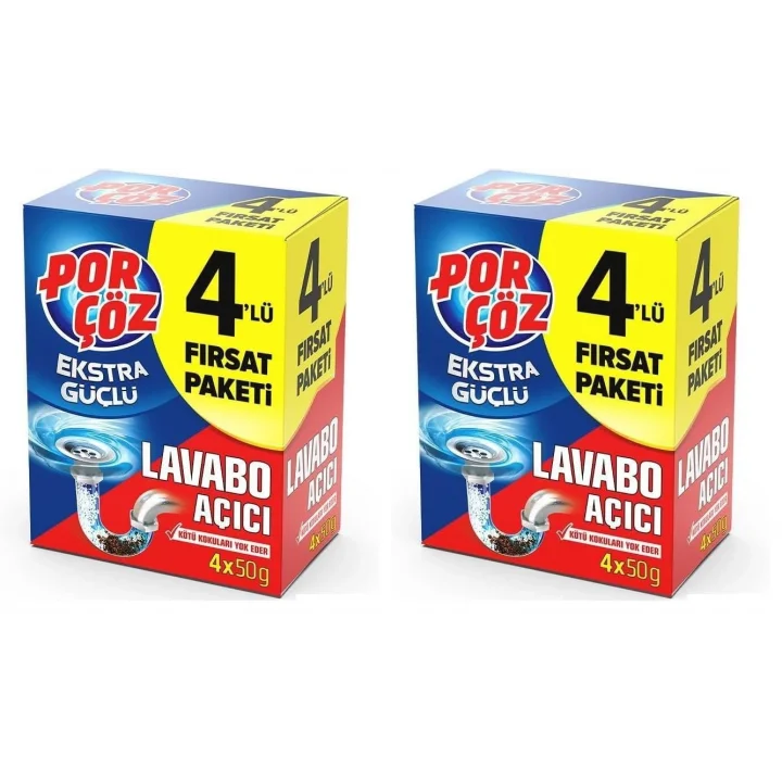Lavabo Açıcı Granül 4 x 50 gr