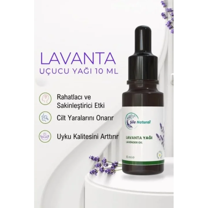 Lavanta Yağı 10 ML Distile%100 Saf Lavanta Kokulu Esansiyel Yağ