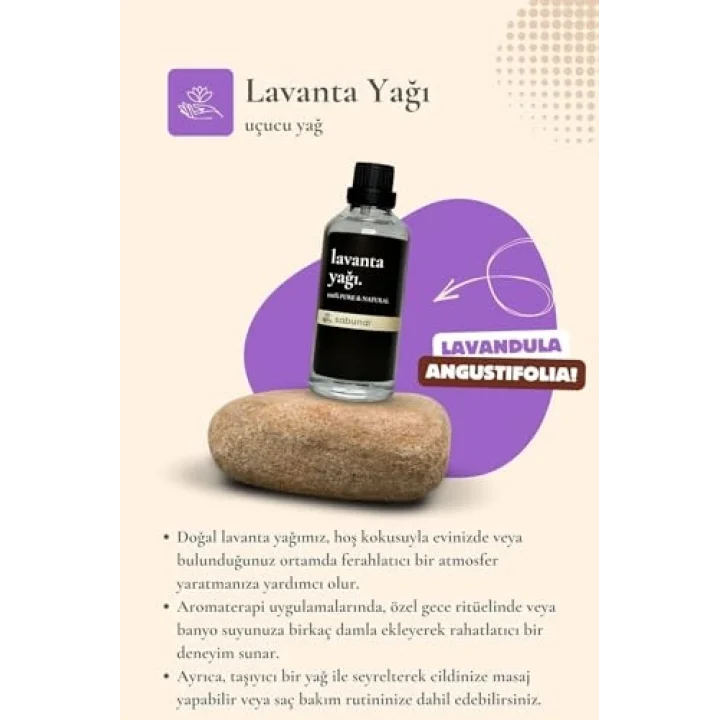 Lavanta Yağı 100 ml - Aromaterapi ve Bakım Yağı