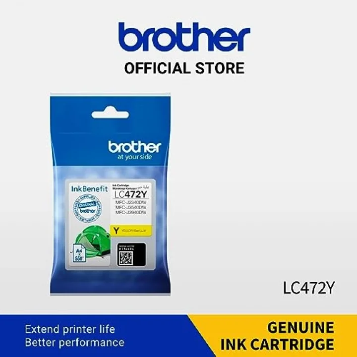 LC472Y Yellow Sarı 550 Sayfa Kartuş MFC-J2340-J3540-J3940