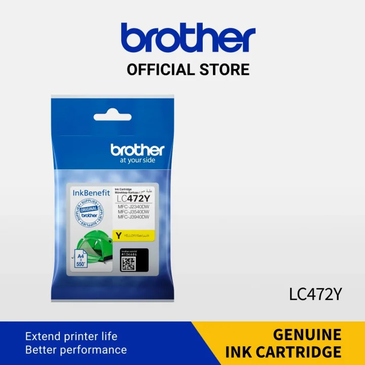 LC472Y Yellow Sarı 550 Sayfa Kartuş MFC-J2340-J3540-J3940