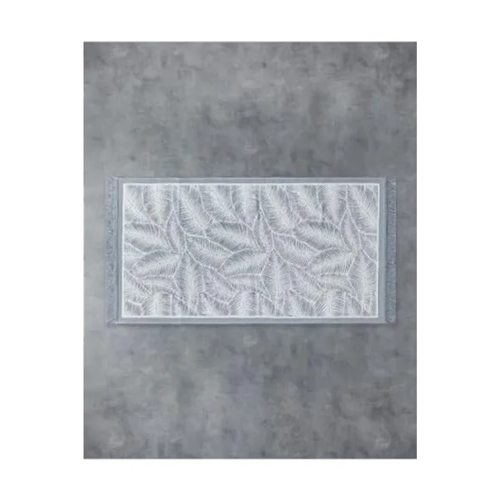 Leaves Dokuma Kilim Gri