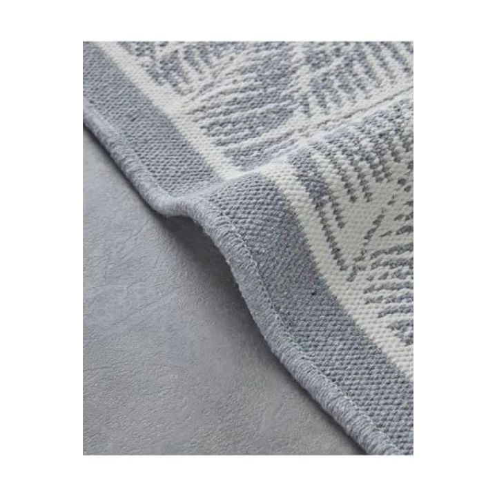 Leaves Dokuma Kilim Gri