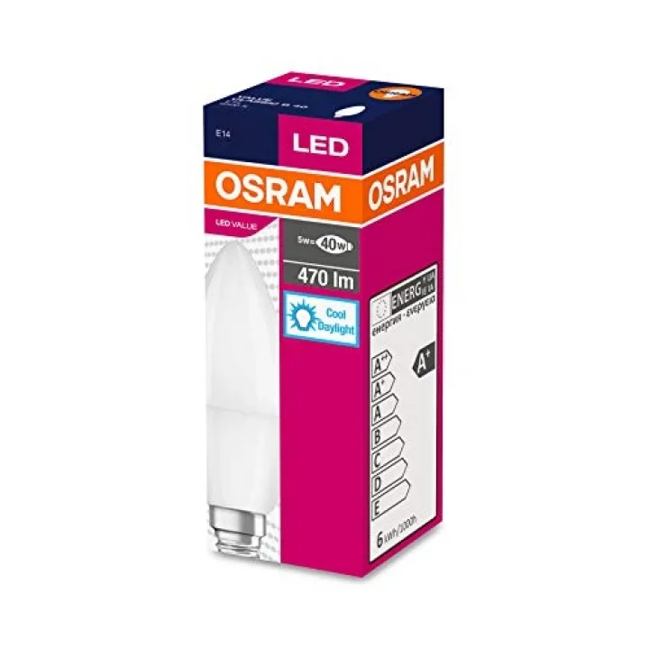 Led 10lu Paket Mum CLB 40 5W 470 Lümen 6500 Kelvin Beyaz Işık E14 Duy Ampul