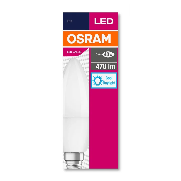 Led 10lu Paket Mum CLB 40 5W 470 Lümen 6500 Kelvin Beyaz Işık E14 Duy Ampul