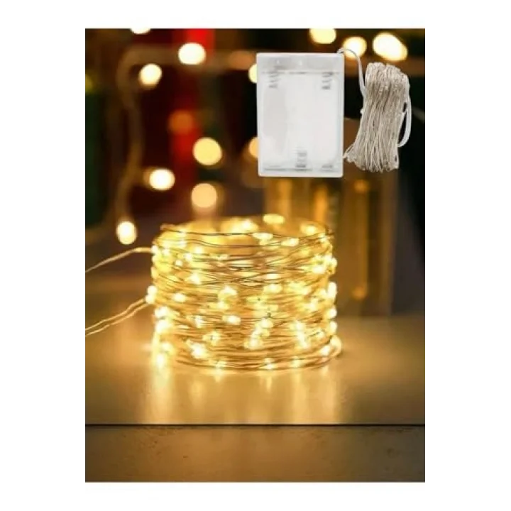 Led 2 Metre 20 Lamba Günışığı Yılbaşı Işığı Parti Dekorasyon, Sarı