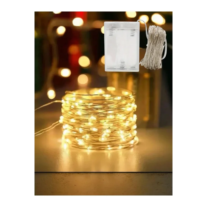 Led 2 Metre 20 Lamba Günışığı Yılbaşı Işığı Parti Dekorasyon, Sarı