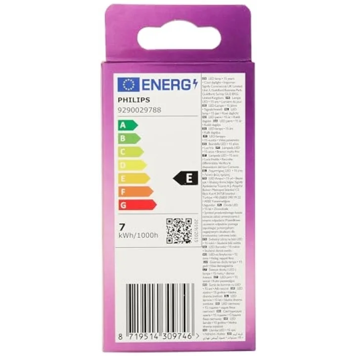 LED 60W B38 E14 Mum Tipi Beyaz Işık Dim Edilmez Ampul