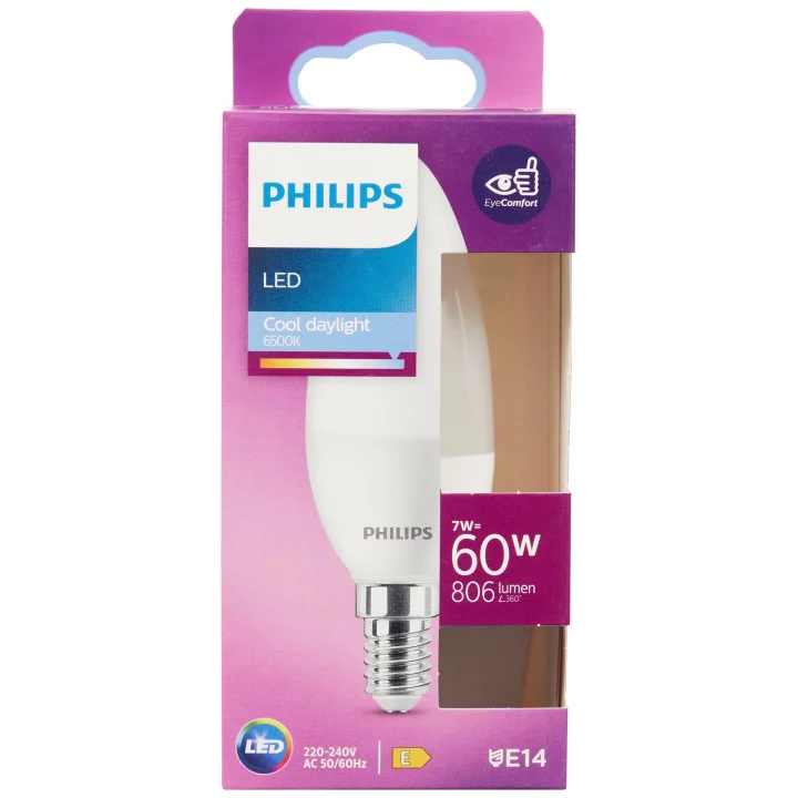 LED 60W B38 E14 Mum Tipi Beyaz Işık Dim Edilmez Ampul