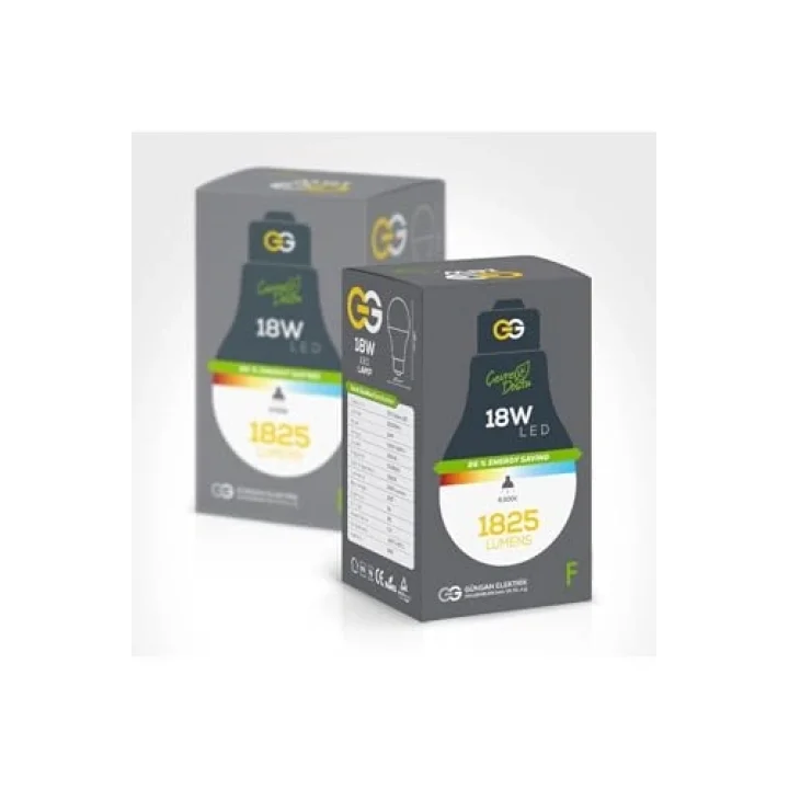 LED Ampul 18W Beyaz Işık E27 (6500K 220-240V)