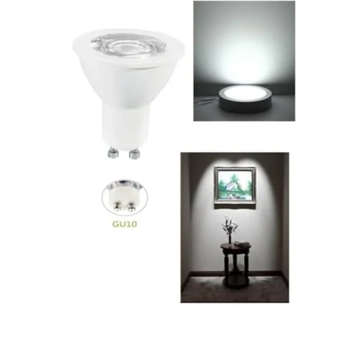 LED ampul, reflektör, GU10, gün ışığı beyazı, 6500K, kısılabilir değil, 36°