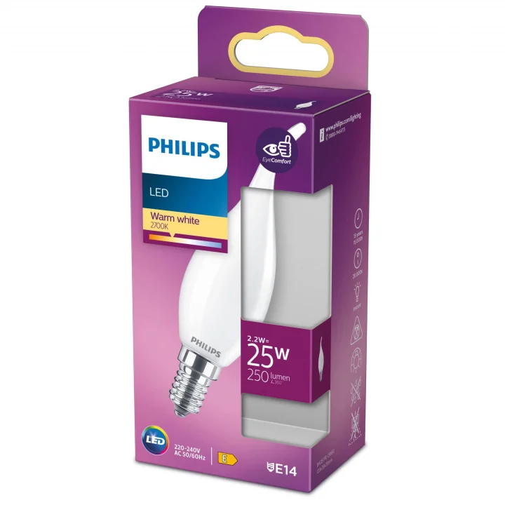 LED Classic 25W BA35 E14 Mum Tipi WW Dim Edilmez Ampul