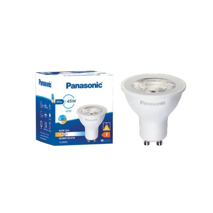 LED GU10, SICAK BEYAZ IŞIK 4W 310LM 3000K 60°