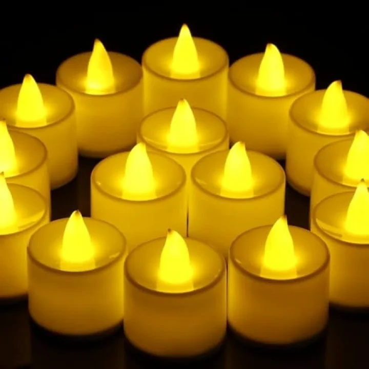 Led Mum A Kalite Premium 10 Adet Model Işıklı Tealight Piller Dahil