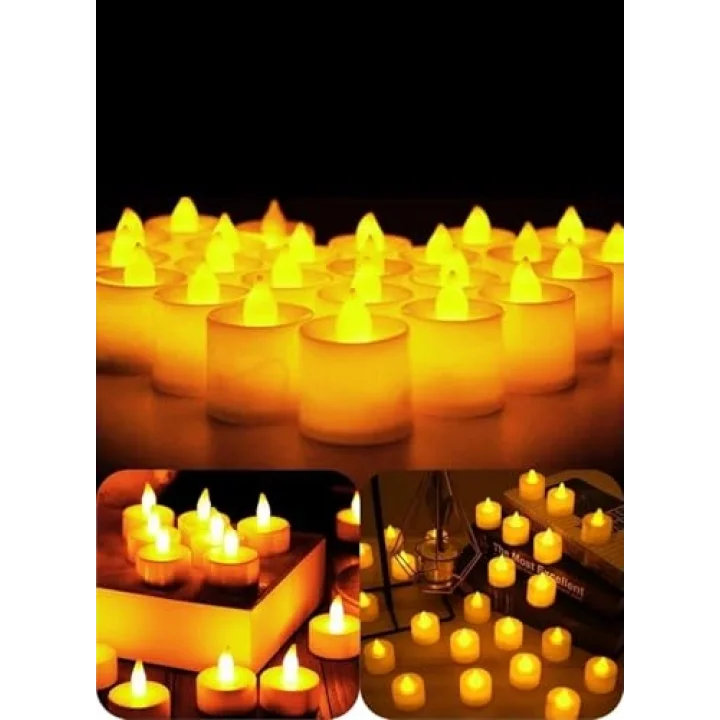 Led Mum A Kalite Premium 10 Adet Model Işıklı Tealight Piller Dahil