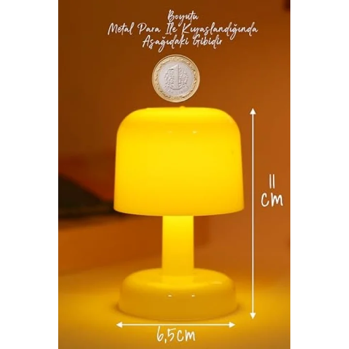 Led Mum İskandinav Tip Pil Dahil Dumansız Alev Ledli Yapay Dekoratif Mum Dekor Işığı PT427 (Krem)