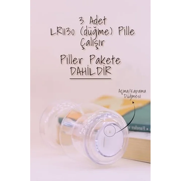 Led Mum İskandinav Tip Pil Dahil Dumansız Alev Ledli Yapay Dekoratif Mum Dekor Işığı PT428 (Pembe)