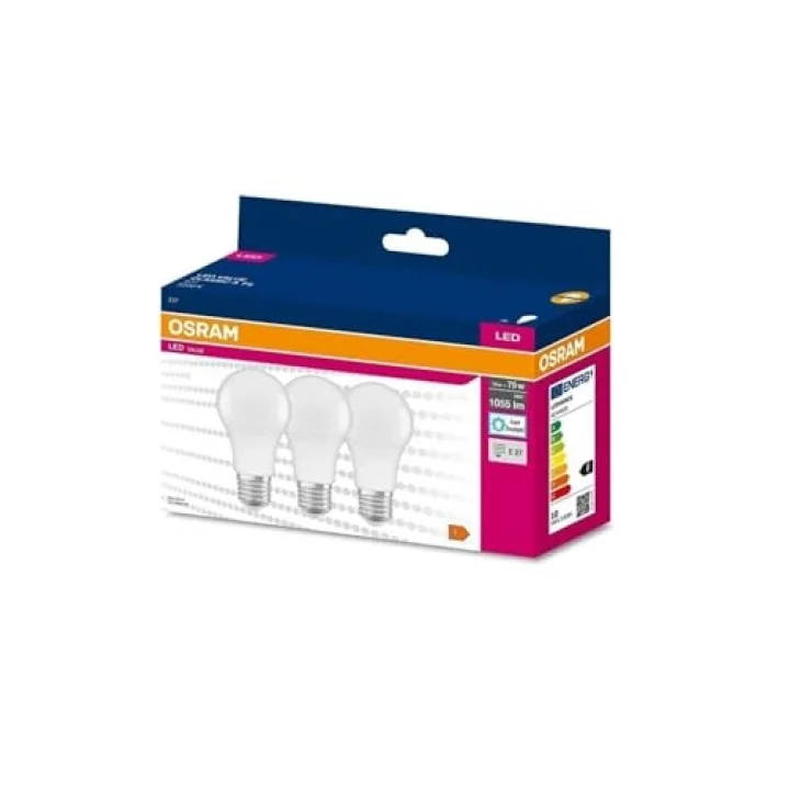Led Value 10w Beyaz Işık E-27 Ampul 1055 Lm 3 Lü Paket