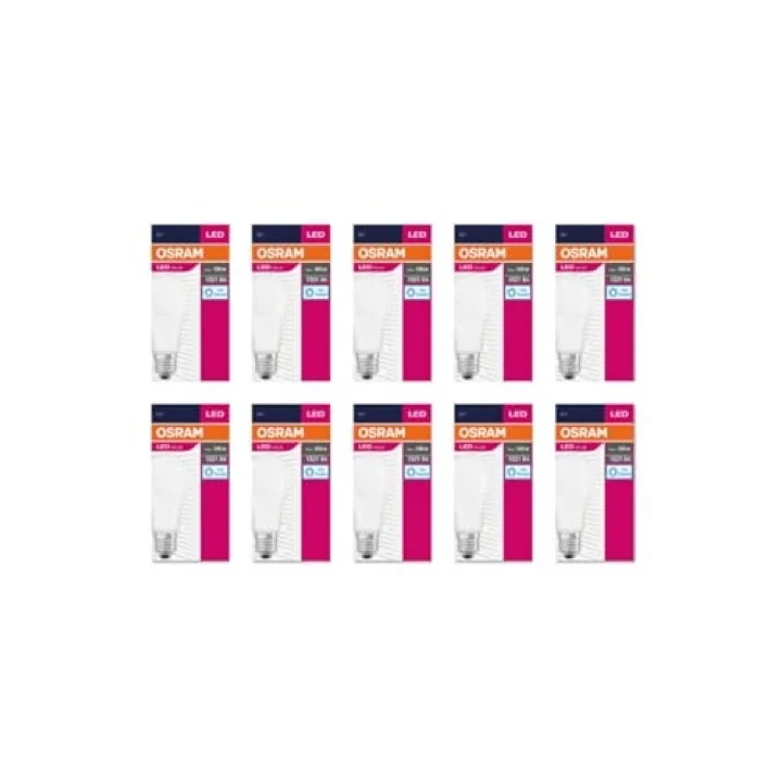 Led Value 13W Beyaz Işık E27 1521lm Ampul, 10lu Paket