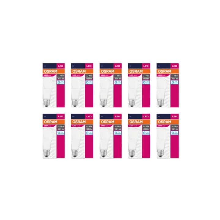 Led Value 13W Beyaz Işık E27 1521lm Ampul, 10lu Paket