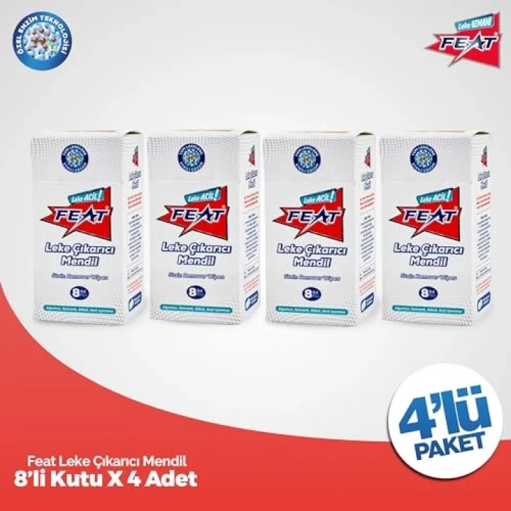 Leke Çıkarıcı Mendil -8li 4 kutu (32 adet Mendil)
