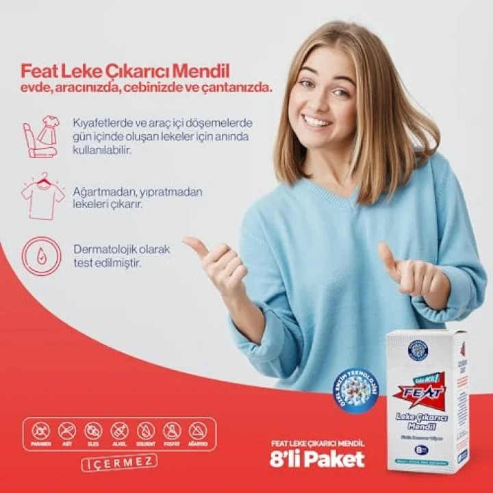 Leke Çıkarıcı Mendil -8li 4 kutu (32 adet Mendil)