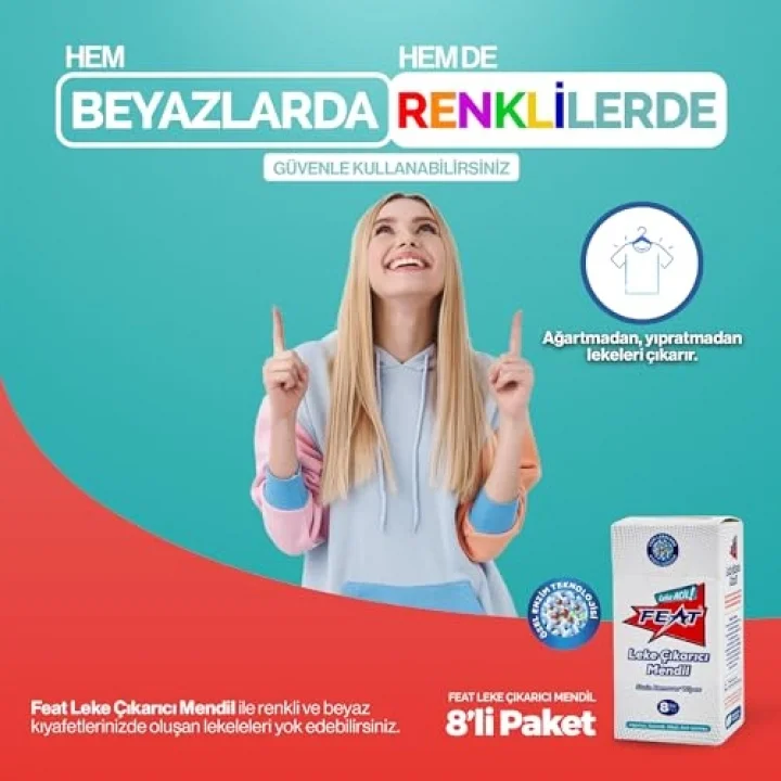 Leke Çıkarıcı Mendil -8li 4 kutu (32 adet Mendil)