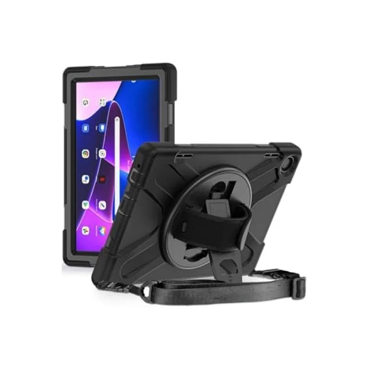 Lenovo ile uyumlu Tab M10 HD (2.Nesil) 2022 Defender Tablet Silikon - Siyah