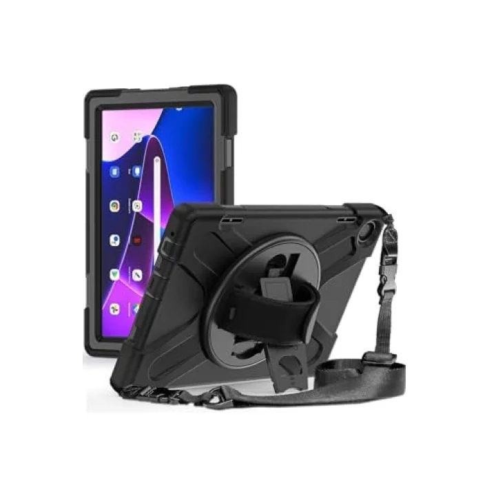 Lenovo ile uyumlu Tab M10 HD (2.Nesil) 2022 Defender Tablet Silikon - Siyah