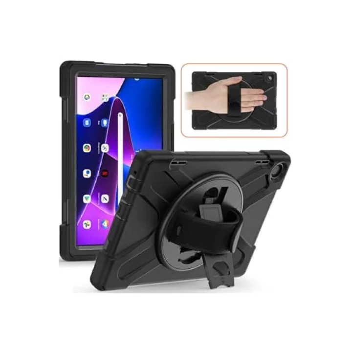 Lenovo ile uyumlu Tab M10 HD (2.Nesil) 2022 Defender Tablet Silikon - Siyah