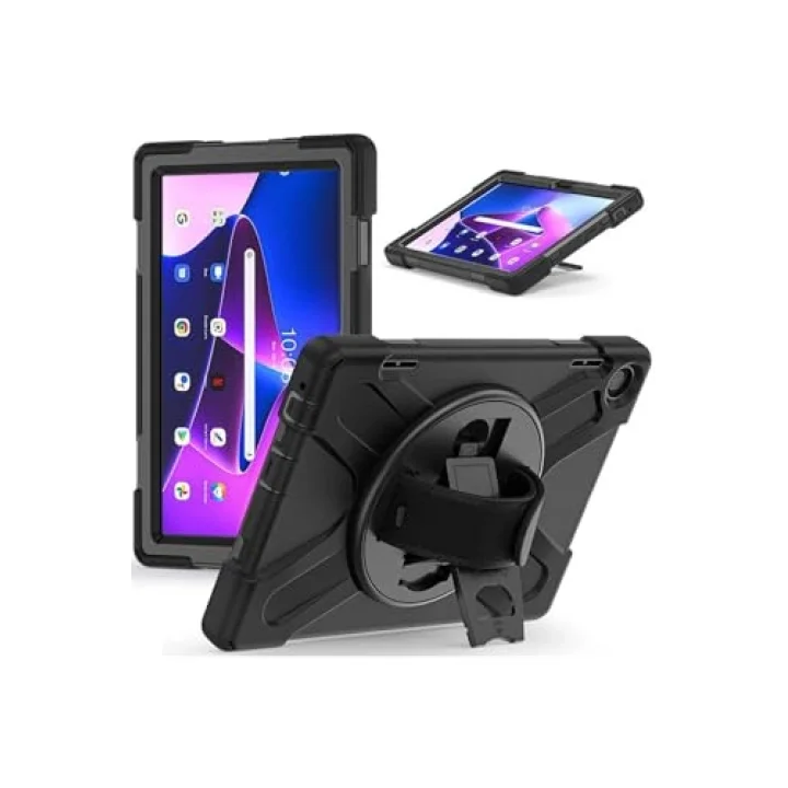 Lenovo ile uyumlu Tab M10 HD (2.Nesil) 2022 Defender Tablet Silikon - Siyah