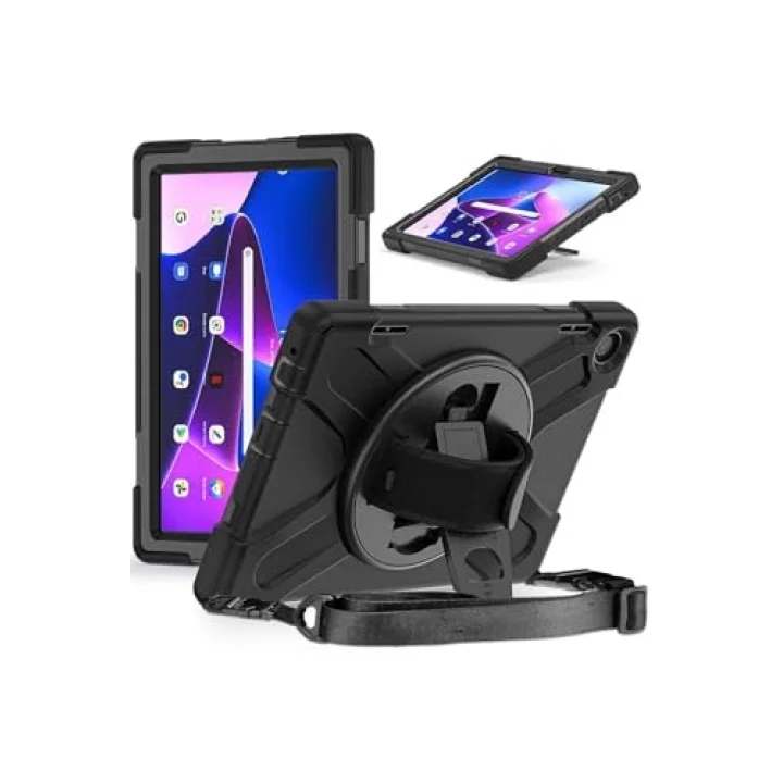 Lenovo ile uyumlu Tab M10 HD (2.Nesil) 2022 Defender Tablet Silikon - Siyah