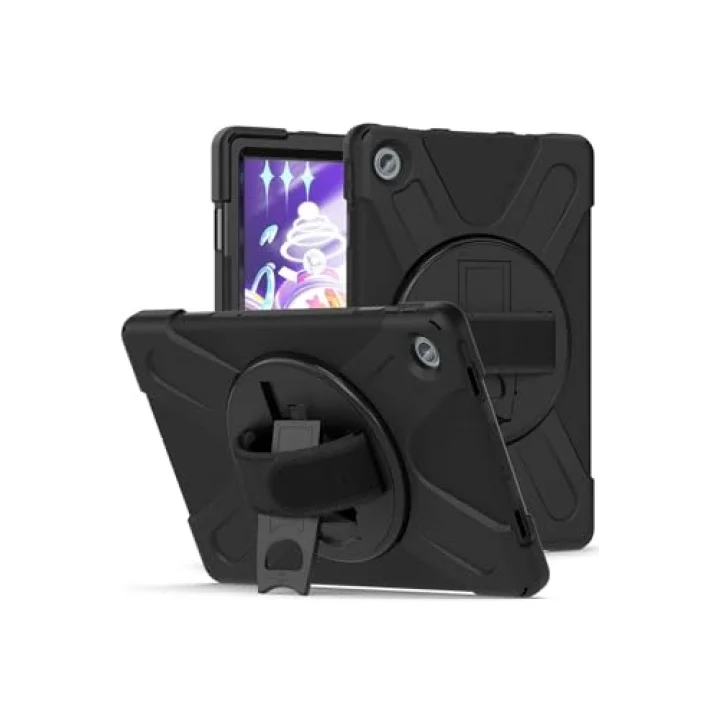 Lenovo ile uyumlu Tab M10 Plus TB-125F - TB-128F 3. Jenerasyon STSR Defender Tablet Silikon - Siyah