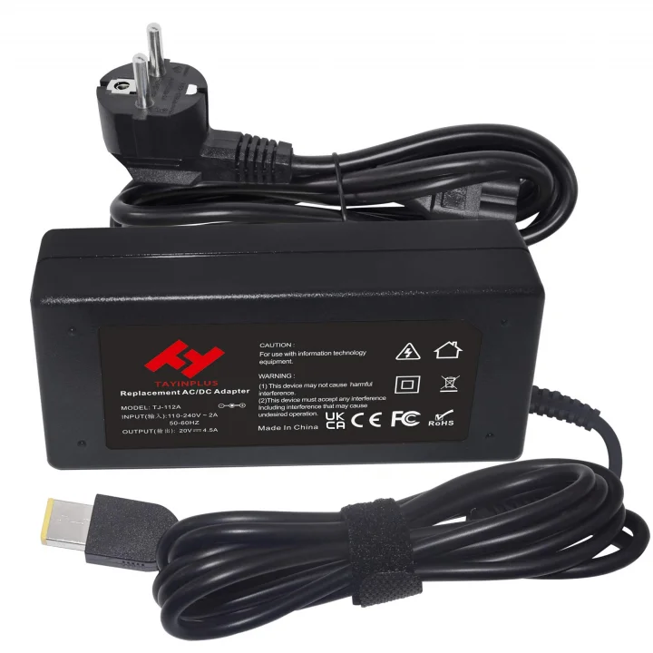 Lenovo Şarj Kablosu için Dizüstü Bilgisayar Güç Adaptörü 20V 4.5A 90W ADLX90NCC3A Thinkpad T470 T460 T440 T440P T440S T540P Chromebook AC Adaptörü 11*5,0 mm