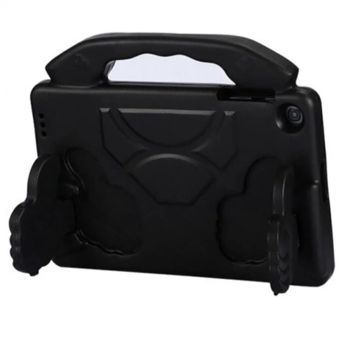 Lenovo Tab M10 3. Nesil TB-328FU T610 ile uyumlu Kılıf Tutmalı Standlı Silikon Case Kırmızı