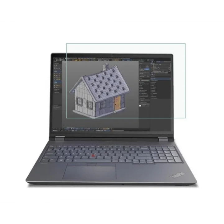 Lenovo Thinkpad P16 16 İnç İle Uyumlu Ekran Koruyucu Notebook, 9H Temperli Kırılmaz Esnek Nano Cam, Çizilmeye Ve Darbeye Dayanıklı Laptop Koruma, HD Şeffaf 16:10
