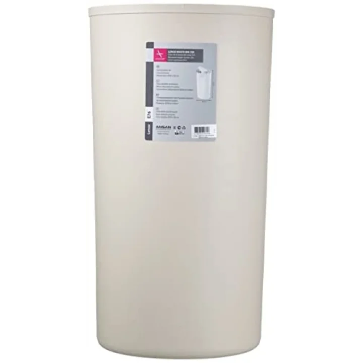 Lenox 35 lt Çöp Kovası, Kapaklı, 30 x 56 cm, Bej