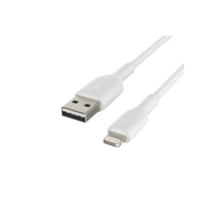 Lightning Kablosu (iPhone, iPad, AirPodlar için Boost Charge Lightning - USB Kablosu) MFi Sertifikalı iPhone Şarj Kablosu (1 m, Beyaz