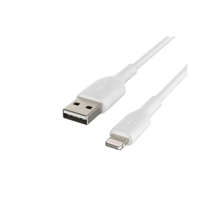 Lightning Kablosu (iPhone, iPad, AirPodlar için Boost Charge Lightning - USB Kablosu) MFi Sertifikalı iPhone Şarj Kablosu (1 m, Beyaz