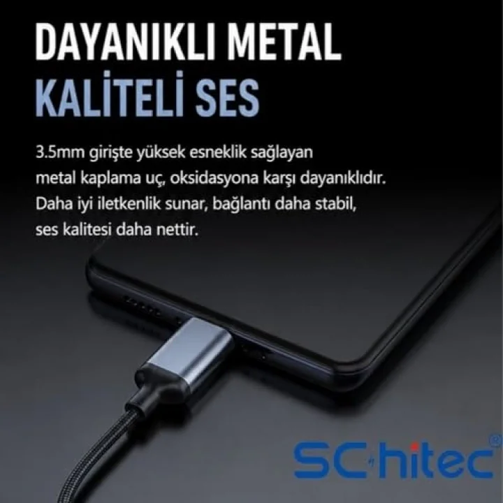 Lightning to 3.5mm AUX Dönüştürücü 10cm Siyah HG/AXT-01