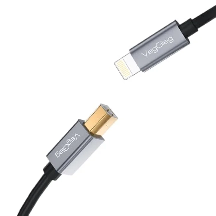 Lightning to MIDI USB-B iPhone iPad Uyumlu Müzik Enstrüman Kablosu