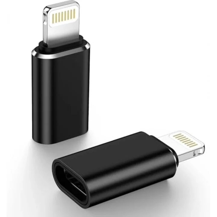 Lightning To USB Type C Dönüştürücü Adaptör x 2 Adet – IPhone & IPad Uyumlu/Iphone 14e Kadar Uyumlu
