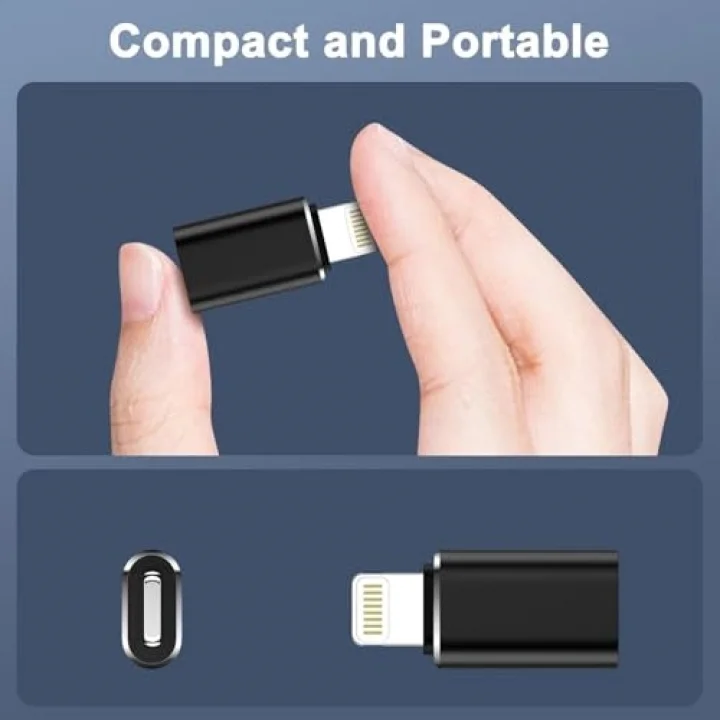 Lightning To USB Type C Dönüştürücü Adaptör x 2 Adet – IPhone & IPad Uyumlu/Iphone 14e Kadar Uyumlu