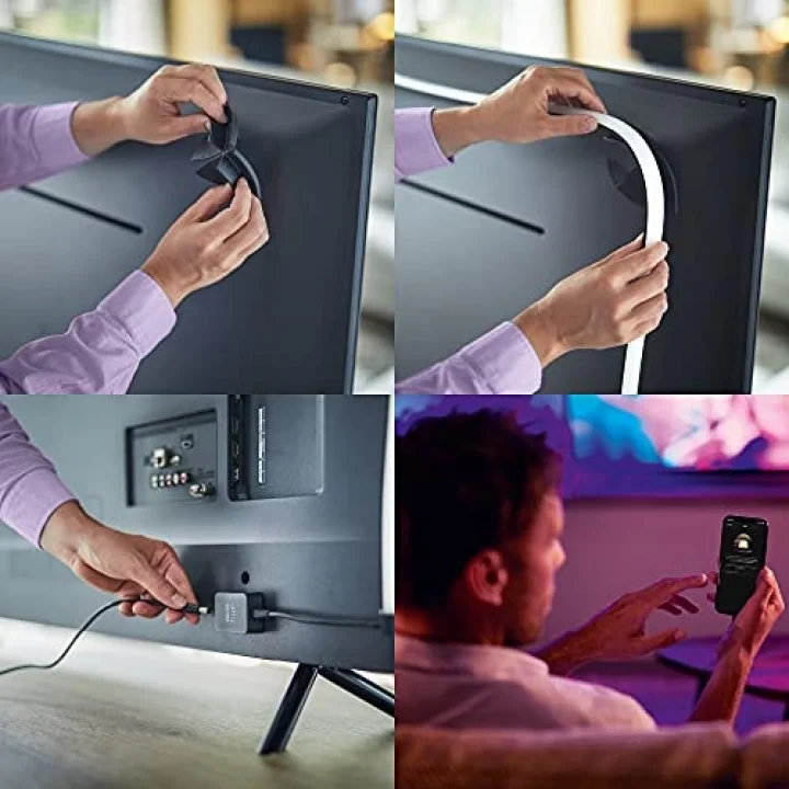 Lightstrip Gradient TV 75inç Akıllı Renkli LED Şerit Aydınlatma - 25.000 Saat Ampul Kullanım Ömrü