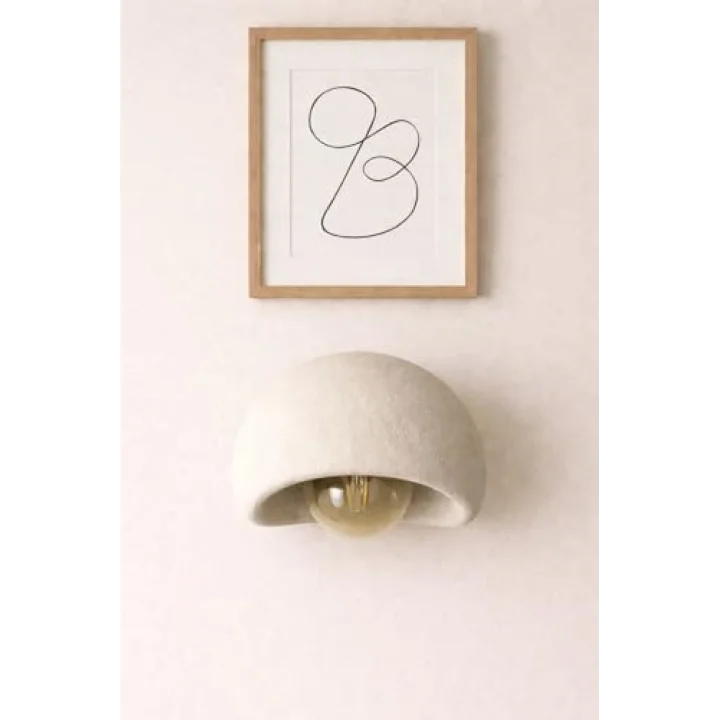 Limon 3D Desing Aplik Rustik E27 Modern Avize Bohem Beton Görünüm (E27 Ampul Dahildir.) BTN-APLK-1-BJ
